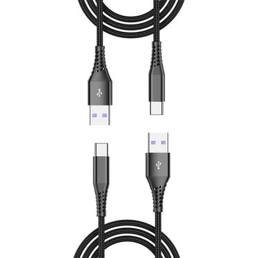 GJX 2Pcs 3FT USB C Cable,Nylon Braided USB to USB C Cable,66W Super Fast Charging USB C Charger,Fast Charging Made Easy