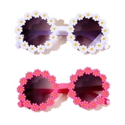 GJX 2Pcs Baby Sunglasses,Multi-Occasion Use Toddler Sunglasses Age 2-4,Uv400 Protection Infant Sunglasses,Style1