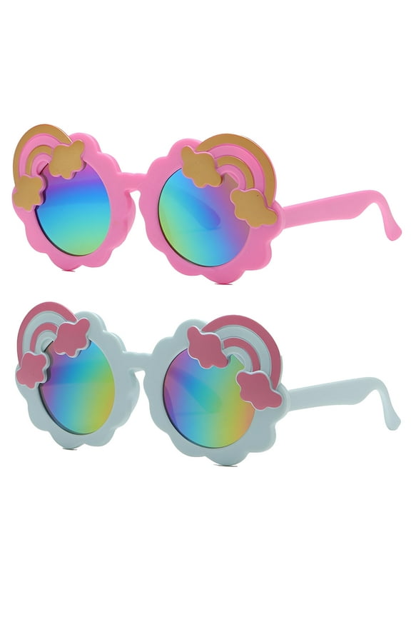 2Pcs Baby Sunglasses,Toddler Sunglasses Age 2-4,Infant Sunglasses,Style2