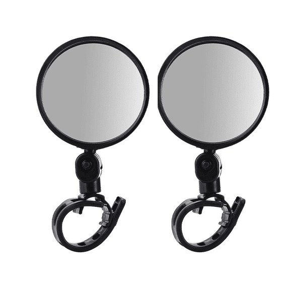 GJX 2Pcs Bike Mirrors,Adjustable Bike Accessories for Adult Bikes,Universal Bike Mirror Handlebar Mount
