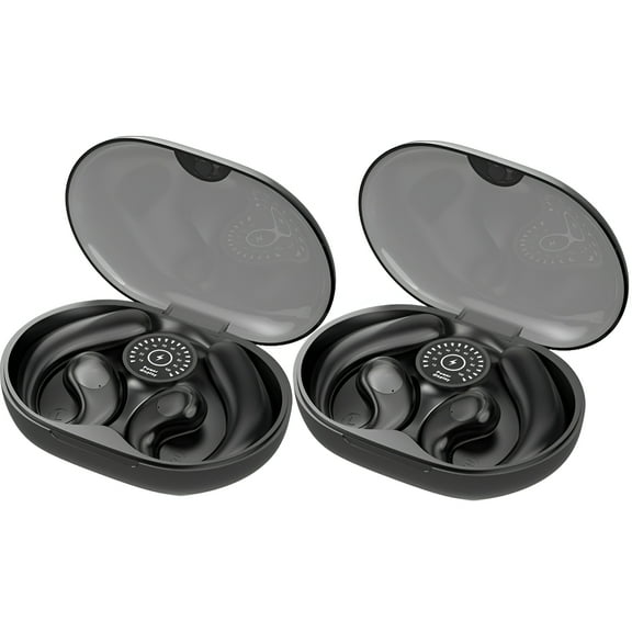 GJX 2Pcs Bone Conduction Headphones,Non-In-Ear Design Open Ear Headphones,True Wireless Connection Running Earbuds,Color Mixing2