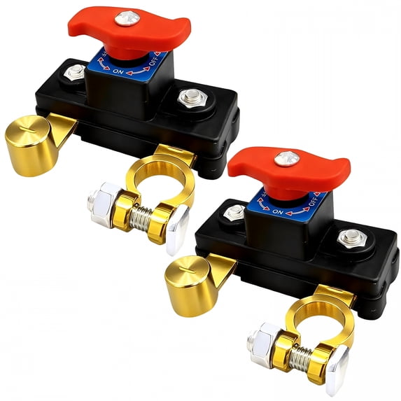 GJX 2Pcs Car Battery Cut Off Switch,Car Battery Power Cut Off Switch ...
