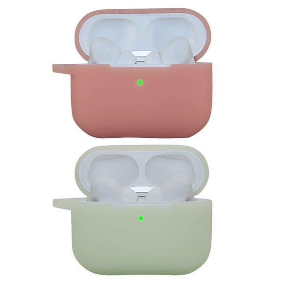 GJX 2Pcs Case for Airpods 4,Glow-In-The-Dark Design Protection Cover for Airpods 4 Case,360-Degree Protection Protective Case Cover for Apple Airpods 4,Color Mixing2