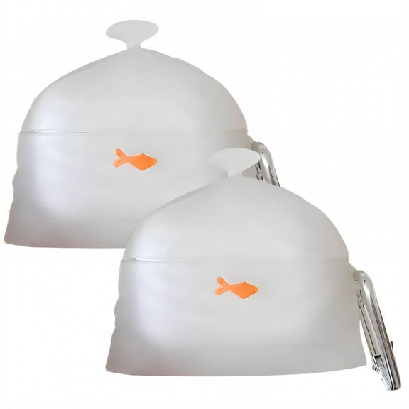 GJX 2Pcs Case Cover Fits for Airpods Pro 2,Resilient Silicone Wrap Case for Airpod Pro,Goldfish Accent Clear Bag Shape Protective Case for Airpods Pro 2