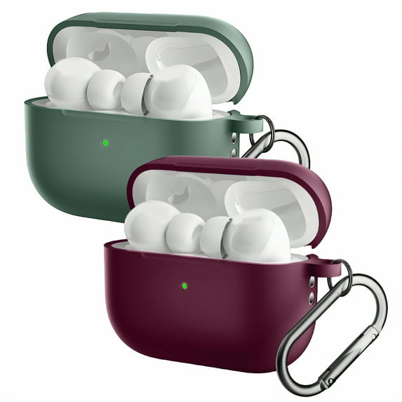 GJX 2Pcs Case Cover Fits for Airpods Pro 2,Elastic Tpu Case for Airpod Pro,Corner Wrap Protective Case for Airpods Pro 2,Style4