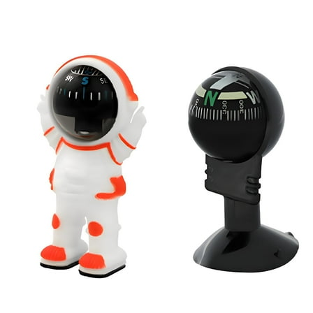 GJX 2Pcs Compass Hiking Survival,Compass for Car,Luminous Compass for Kids,For Wild Exploration