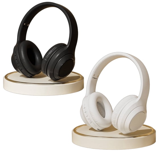 GJX 2Pcs Ear Buds Clear Sound Wireless Earbuds Stable Connection Headphones Wireless Black White