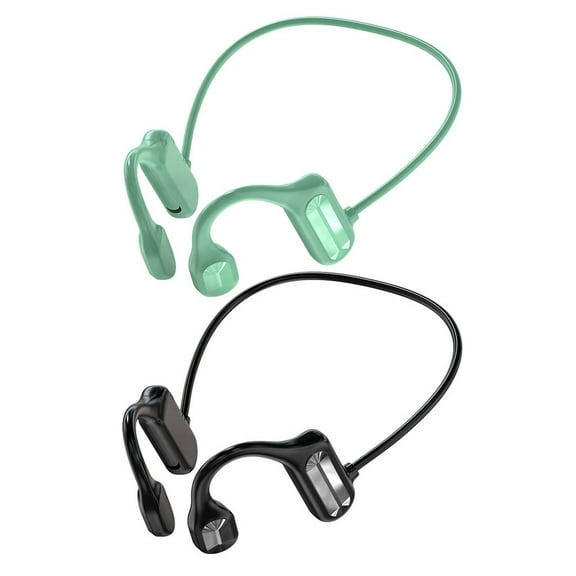 GJX 2Pcs Ear Buds No Lag Or Delay Wireless Earbuds Ergonomic Design Headphones Wireless Green Black