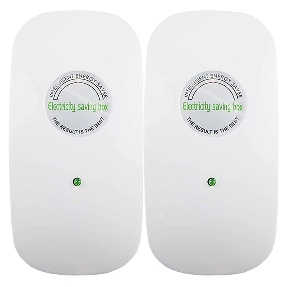 GJX 2Pcs Energy Saving Device,Voltage and Current Stabilizing Power Saver,Power Optimization Device with Overheat Protection,Electricity Saving Box for Hotels and Shopping Malls