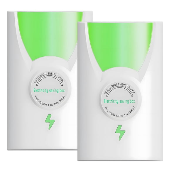 GJX 2Pcs Energy Saving Device,Voltage-Stabilizing Power Saver,Current-Stabilizing Power Optimization Device,Electricity Saving Box for Household Appliances