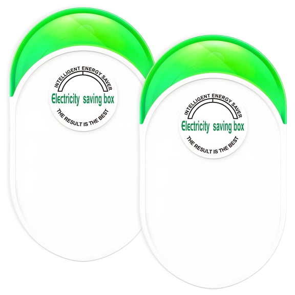 GJX 2Pcs Energy Saving Device,Voltage-Stabilizing Power Saver,Power Optimization Device with Overheat Protection,Electricity Saving Box for Household Appliances