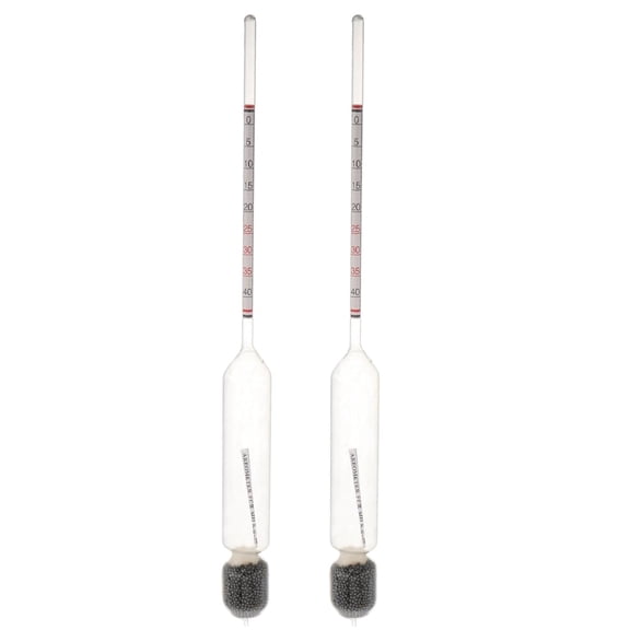 GJX 2Pcs Milk Density Hydrometer Lactometer Precision Dairy Testing Meter for Cow and Goat Milk Measurement with 0-40 Range,Laboratory Liquid Density Tester for Home and Industrial