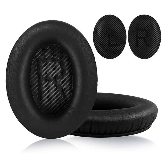 GJX 2Pcs Replacement Ear Pads for Bose Headphones Original Fit Experience for Bose Qc35 Replacement Ear Pads Breathable Padding for Bose Replacement Headphone Pads Black