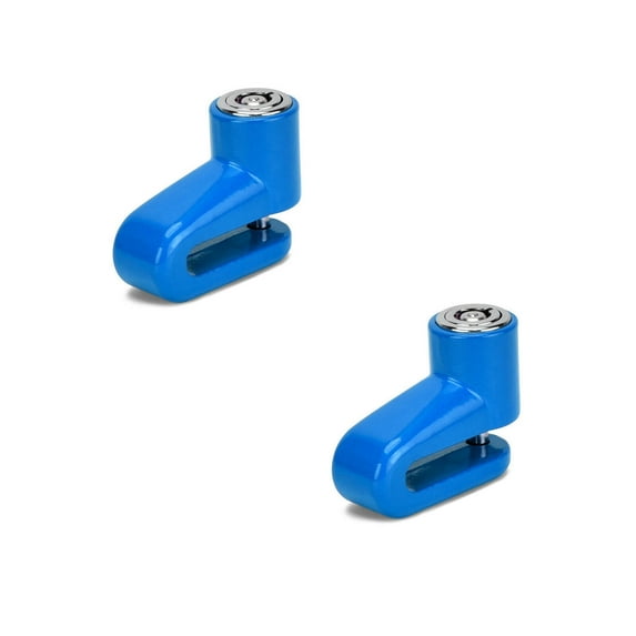 GJX 2Pcs Scooter Lock,Disc Brake Lock Compatibility Motorcycle Lock,Self-Locking Anti-Damage Feature Impact-Resistant and Corrosion-Proof Scooter Locks Anti Theft,Blue