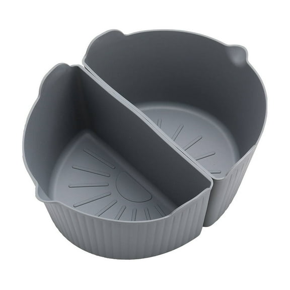 GJX 2Pcs Slow Cooker Liners,High Heat Resistant Silicone Silicone Crockpot Liner,Oil-Resistant Easy Cleaning Non-Slip Stable Design Crockpot Liner,Grey