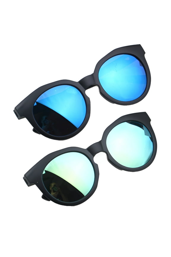 2Pcs Toddler Sunglasses,High-Level Uv Defense Toddler Boy Sunglasses,Slim and Airy Frame Toddler Sunglasses Age 2-4,UV400 Protection,Style1