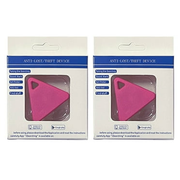 GJX 2Pcs Tracker,Advanced Bluetooth Tracking Device for Everyday Convenience,Portable GPS Trackers with Refined Appeal,Black&Pink&White&Orange