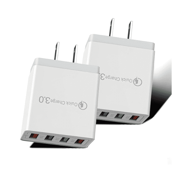 GJX 2Pcs USB C Charger Block,Multi-Port Convenience Fast Charging Block,Smart Recognition Technology Universal Travel Adapter,White