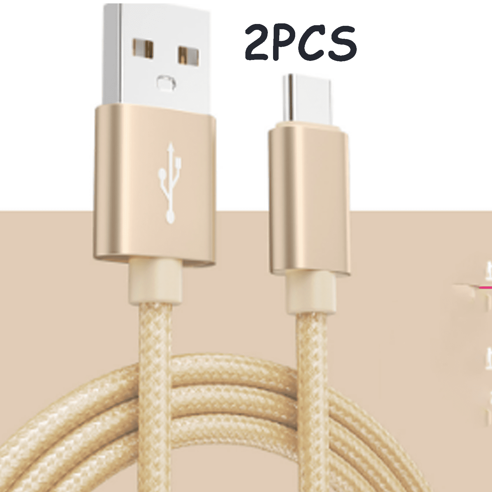 Captive Cable GJX 2Pcs Usb Cable,High Flame-Retardant Material Micro Usb Cable ...