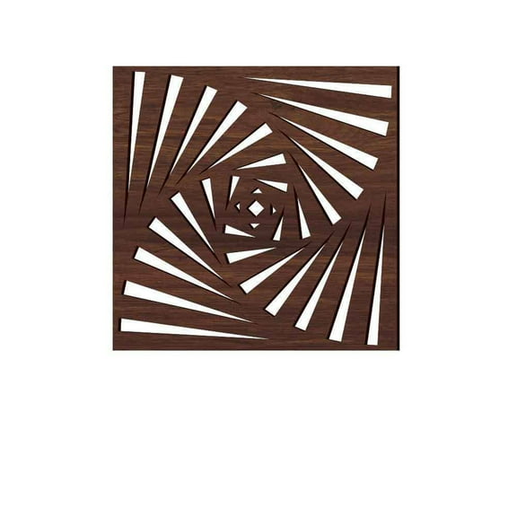 GJX 2Pcs Wall Panel Decoration,3D Floral Wood Design Wooden Wall Panel,Handcrafted From High-Quality Wood Multi-Purpose Decorative Piece Decorative Wood Panels,Brown,11.8*11.8In