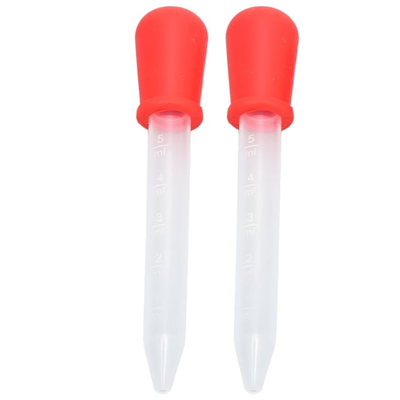 GJX 2pcs Multifunctional Transfer Pipette Silicone Calibrated Liquid Dropper for Laboratory DIY Art