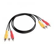 GJX 3 FT 3 RCA To 3 RCA Composite Extension Audio Video AV Yellow Red White