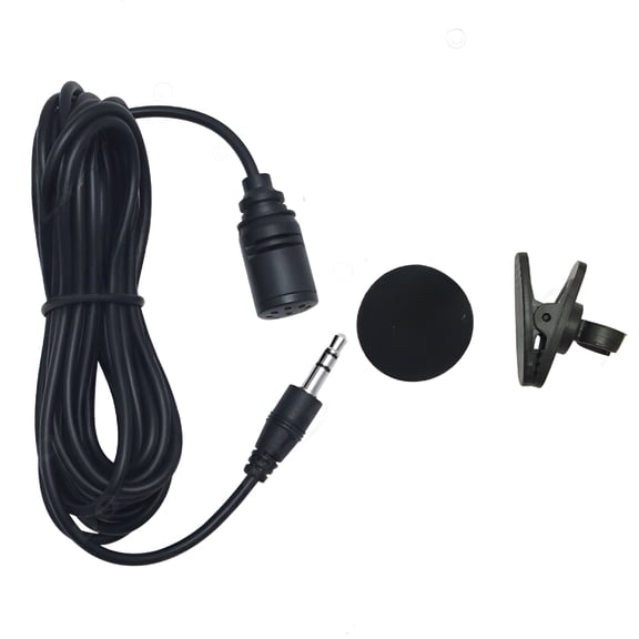 GJX 3-Meter Car Navigation Microphone 3.5Mm Interface External Microphone Trs Microphone Lapel Microphone