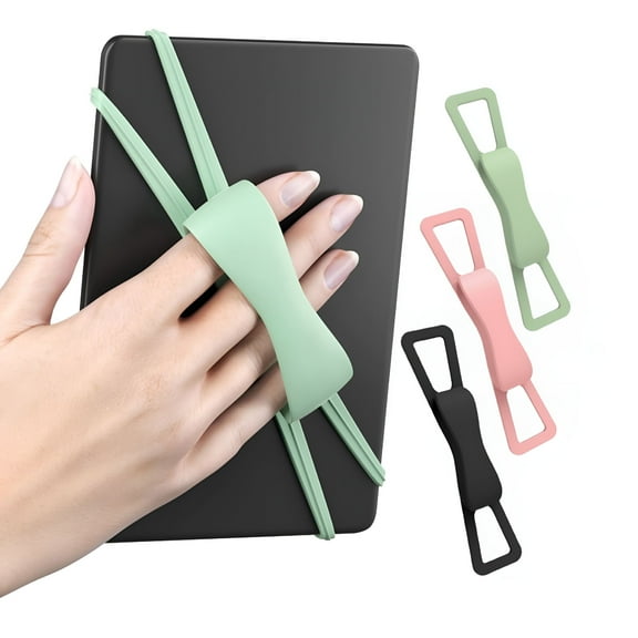 GJX 3 Pack Comfortable Hand Strap for Kindle and Tablets, Kindle Accessories for Reading in Bed, Secure and Lightweight Grip Holder for 4.7-8" Kindle Paperwhite/Kobo/Oasis/E-Book/Phone