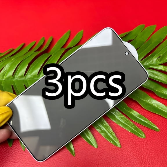 GJX 3 Pack Privacy Screen Protector | Anti-Spy Tempered Glass Anti-Scratch,9H Hardness & Easy Installation