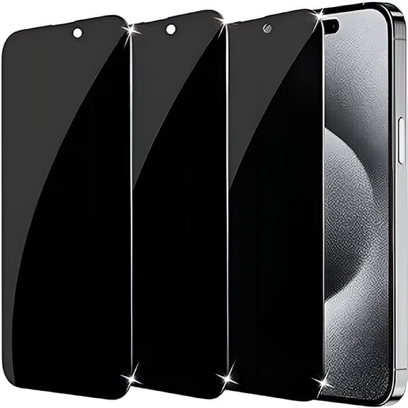 GJX [3 Pack] Privacy Screen Protector for 6.7 Inch Anti Spy Privacy Tempered Glass Screen Protector, Anti-Scratch, Anti-Fingerprint, Bubble Free