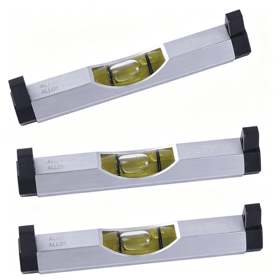 GJX 3 Packs Bubble Line Level String Tools,Aluminum Mini Leveler for Construction,Engineering,Camping,Diy Projects,3 Packs Aluminum Line Level