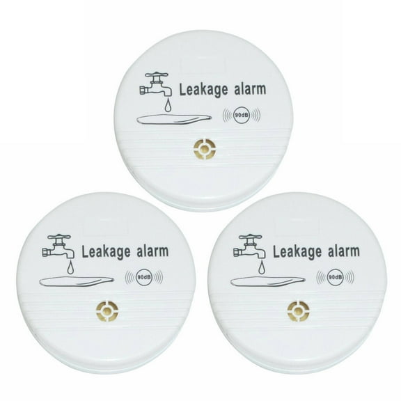 GJX 3 Pcs Water Leak Detector,Eco-Friendly Abs Plastic Water Sensor Alarm Leak Detector,High Sensitivity Leak Detector