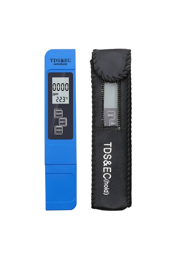 3-in-1 Digital TDS EC Temp Meter, Water Quality Tester for Home Aquarium Pool, Portable Purity Monitor with LCD Display, Tap Drinking Water Filter Testing Tool
