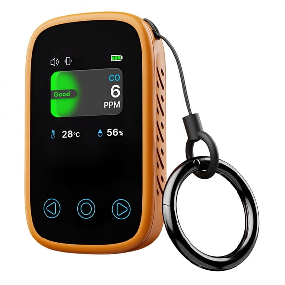 GJX 3 in 1 Mini Co Detector Digital Display Portable Carbon Monoxide Gas Analyzer Type-C Rechargeable, Long Time to Use