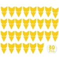 thumbnail image 1 of GJX 30 Pack Sticky Fruit Fly Trap and Fungus Gnat Traps for Indoor & Outdoor Disposable Bug Sticker Use for Mosquitos Insects Protect The Plant Non-Toxic And Odorless-Butterfly Shaped, 1 of 7