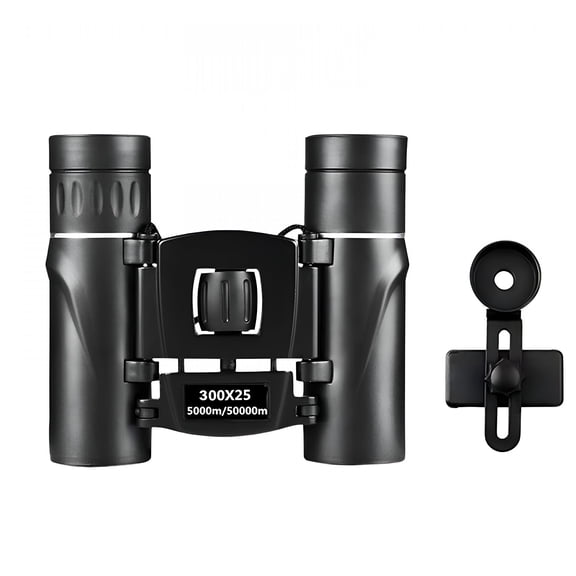 GJX 2026 New 300X25 Binoculars for Adults High Power with Universal Phone Adapter,Compact Waterproof Binoculars with Low Light Vision for Bird Watching,Hunting,Travel,Cruise Ship,Opera