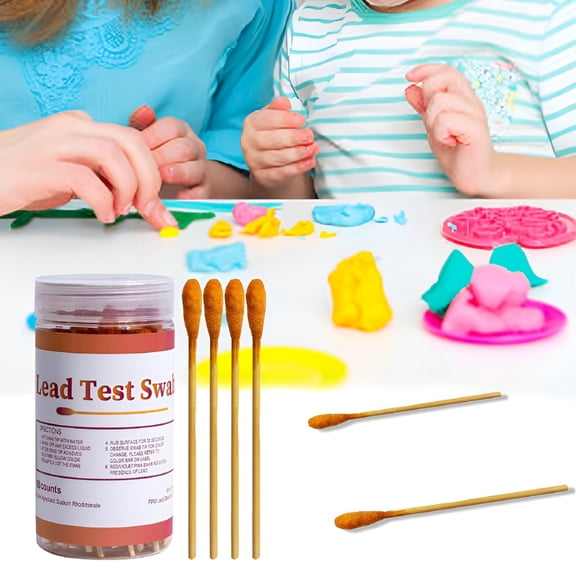 GJX 30Pcs Instant Lead Test Swabs 60 Second Result for Dishes Jewelry