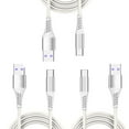 thumbnail image 1 of GJX 3Pack 6FT USB C Cable,Nylon Braided USB to USB C Cable,66W Super Fast Charging USB C Charger,Fast Charging Made Easy, 1 of 6
