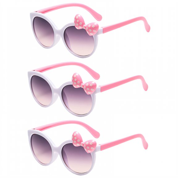 GJX 3Pcs Baby Sunglasses Cute Sunglasses Toddler Boy Sunglasses,White