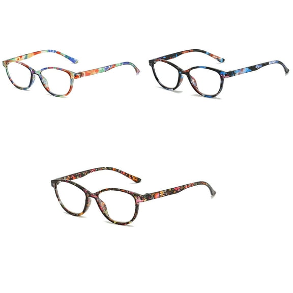 GJX 3Pcs Blue Light Glasses Men,Elegant Classic Design Blue Light Glasses Men,Natural Clear Vision Bluelight Glasses Womens,Presbyopic Degree400