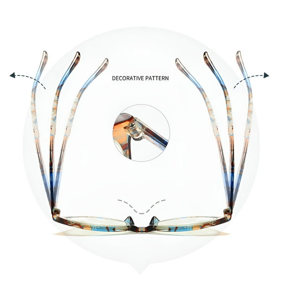 GJX 3Pcs Blue Light Glasses Men,Personalized Option Blue Light Glasses Men,Suitable for Daily Wear Bluelight Glasses Womens,Presbyopic Degree0