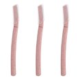 thumbnail image 1 of GJX 3Pcs Dermaplane Razor for Women Face,Biodegradable Materials Hair Trimmer,Bladed Detachable Protective Guard Design Electric Hair Remover,Pink, 1 of 3