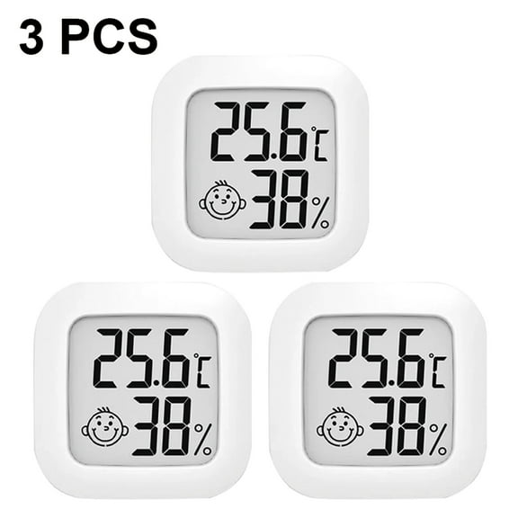 GJX 3Pcs Humidity Meter,Accurate Temperature and Humidity Monitoring Temperature Humidity Gauge,Energy Efficient Digital Hygrometer for Room Thermometer Indoor