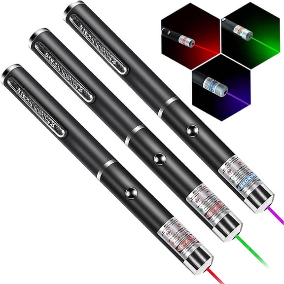 GJX 3Pcs Laser Pointer Must-Have for Entertaining Cats and Dogs High Power Laser Suitable for Indoor Use Laser Light Combo