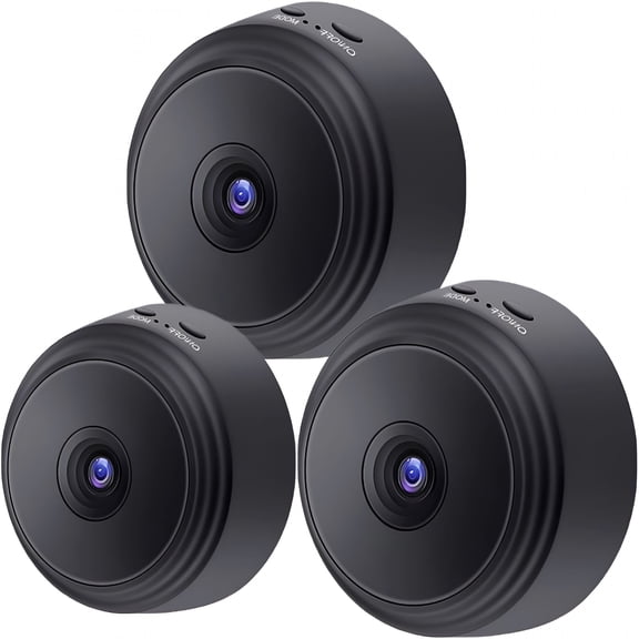 GJX 3pcs Mini Security Camera with Audio, Wireless WiFi Outdoor 1080P HD, Night Vision