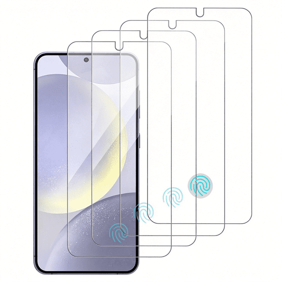GJX 4 Pack Glass Screen Protector Compatible Galaxy S24 / SM-S921u [9H Hardness]-HD Screen Tempered Glass,Scratch Resistant,Easy Install [Case Friendly]