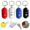 thumbnail image 1 of GJX 4 Pc Key Finder Locator Anti Lost Keys Keychain Tracker Whistle Sound LED Light, 1 of 5