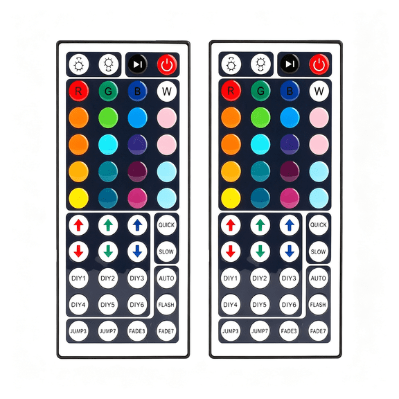 GJX 44 Key Rgb Led Strip Light Remote Controller Wireless Dimmer Ir Remote Control,For Smd 5050 3528 2835 Rgb Led Light Strip-2Pcs Led Light Remote