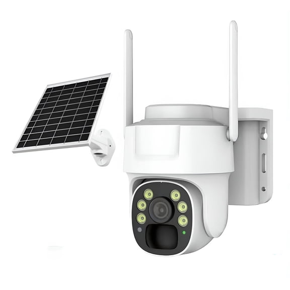 GJX 4G Lte Cellular Solar Security Cameras Wireless Outdoor,2K Hd Night Vision,Pir Detection,Auto Tracking & Spotlight Alarm,2-Way Audio,Ptz 360 No Wifi Security Camera