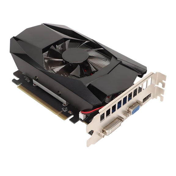 GJX 4GB GDDR5 Graphics Card, 128-Bit PCI Express X16 2.1 GPU with 650MHz Core Frequency, DirectX 11 Support, HDMI/DVI/VGA Ports